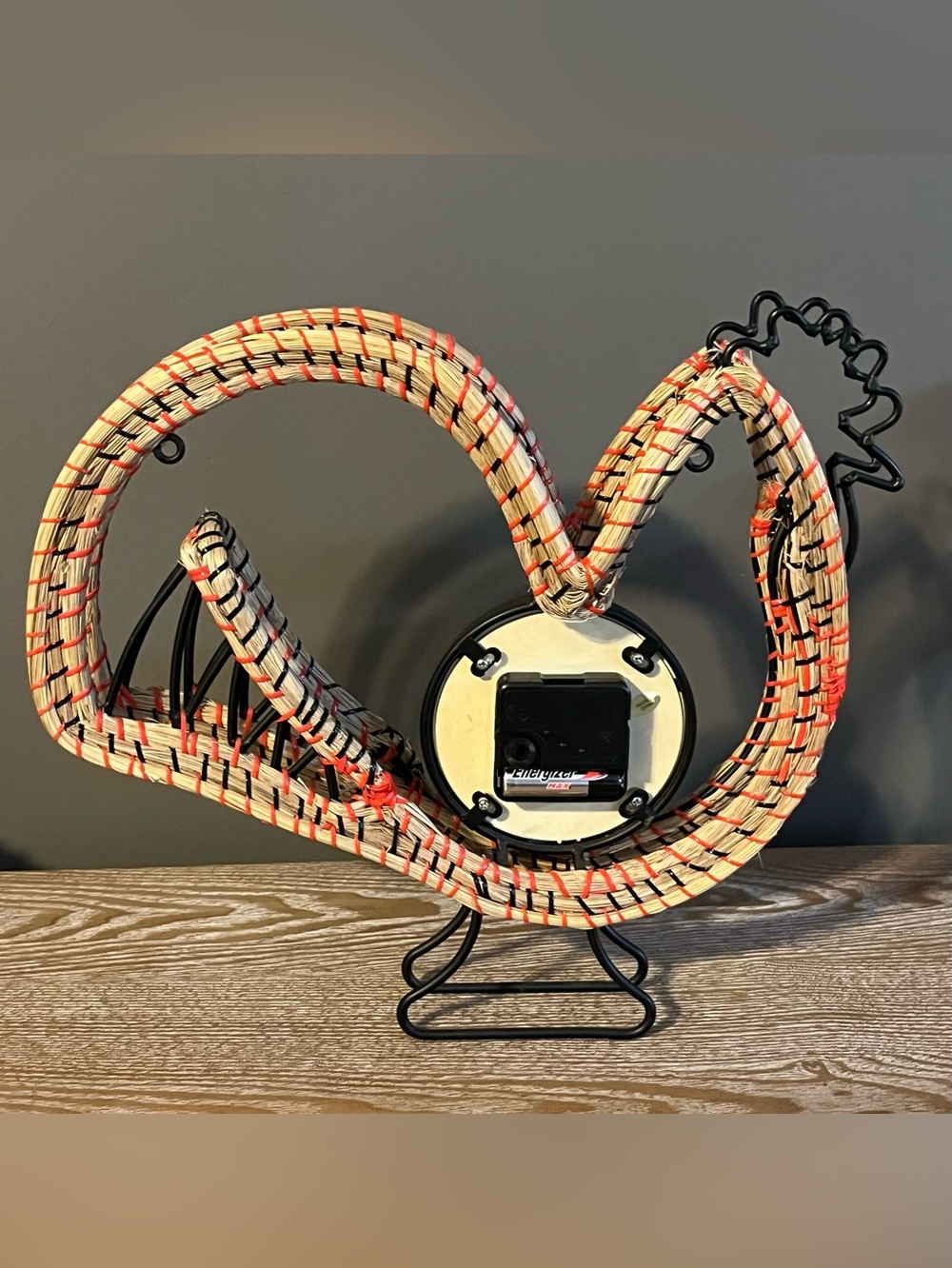 Sweetgrass Rooster Clock - Picture 6 of 6
